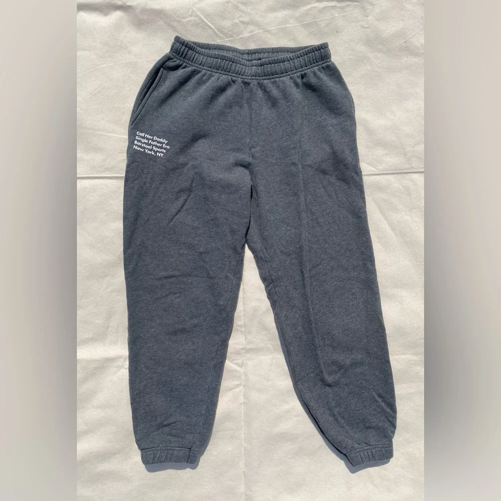 Barstool Sports Call Her Daddy Grey Sweatpants Casual Adjustable Medium - Picture 2 of 7